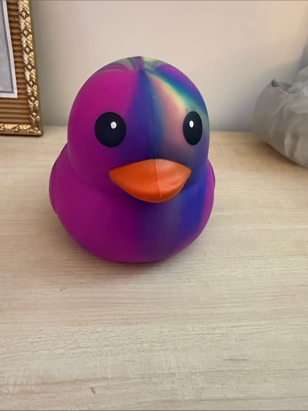 Multicolor Purple squishy Duck Toy - P